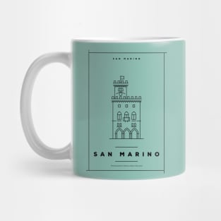 San Marino Minimal Poster Mug